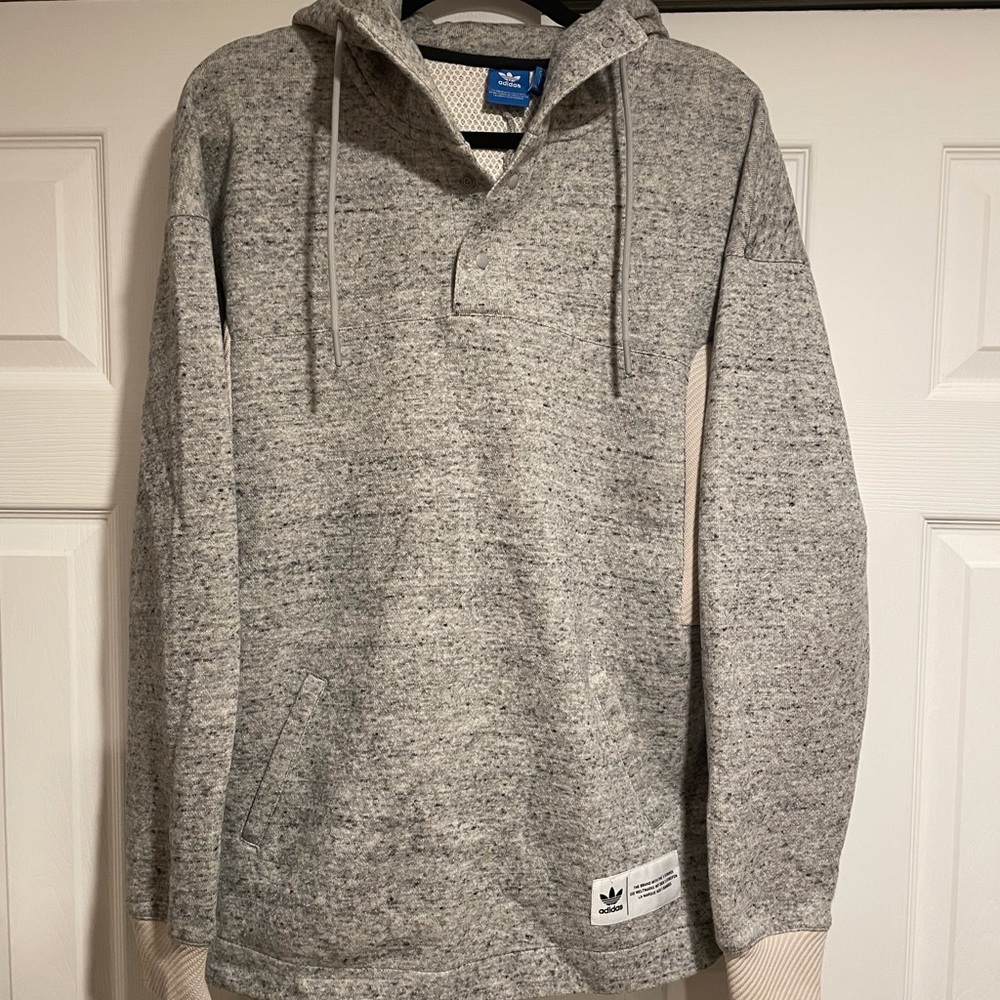 MEN’S ADIDAS PULLOVER HOODED SWEATSHIRT SZ SM